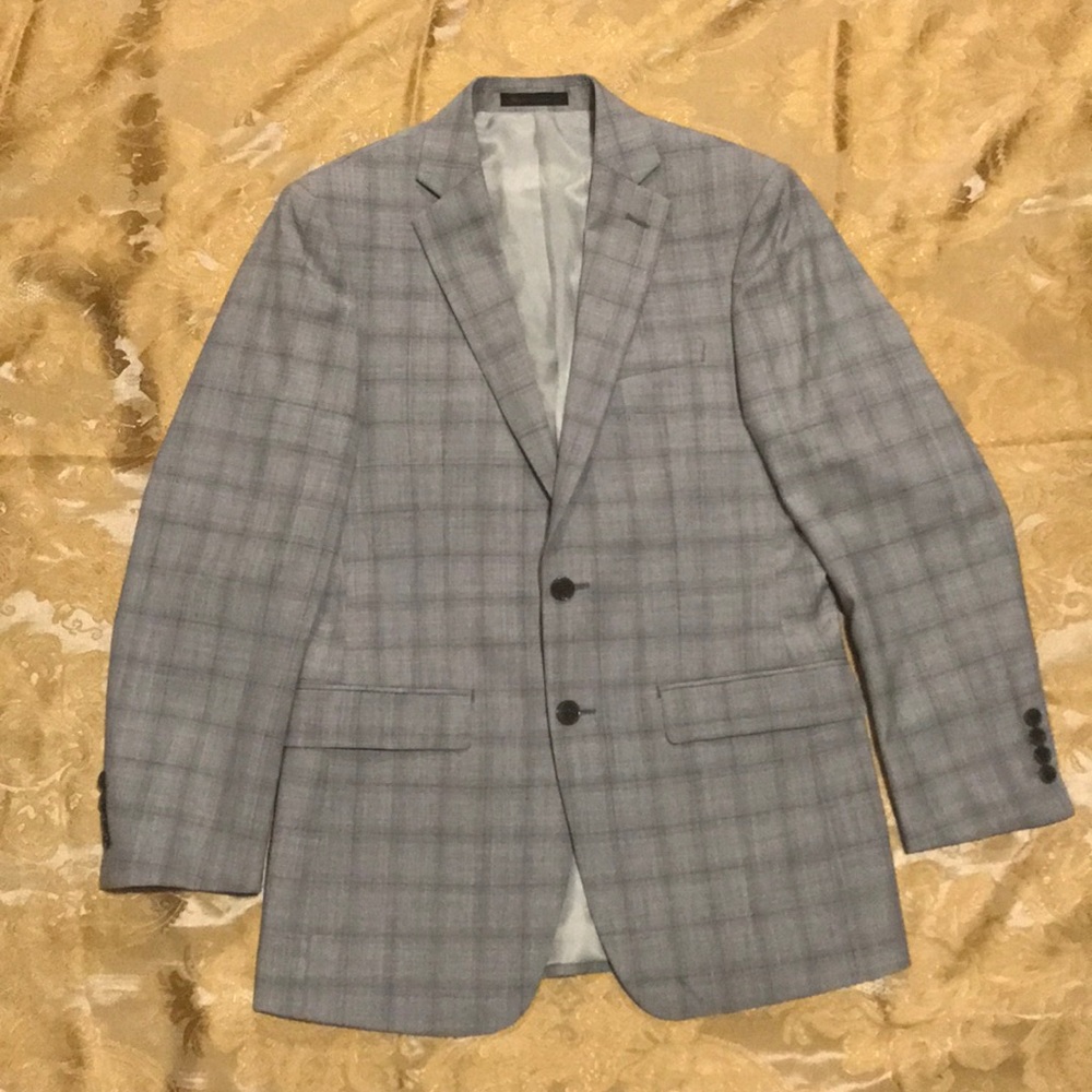 Calvin Klein X-Slim Fit Plaid Jacket